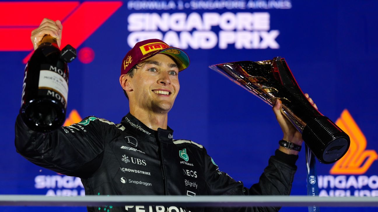 Russell vence en Singapur: McLaren Campeón y drama entre pilotos