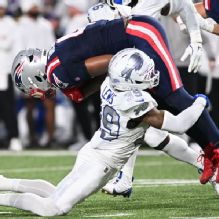 Patriots lose Antonio Gibson to knee injury against Bills