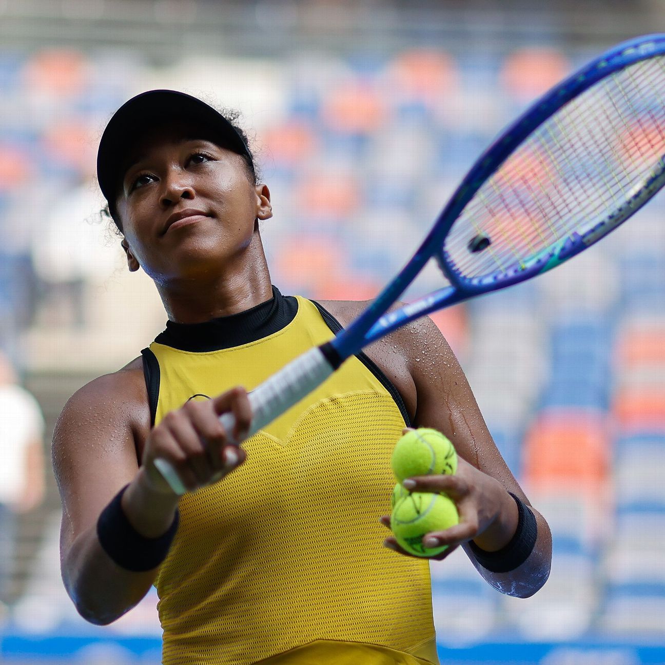 Emma Raducanu in action