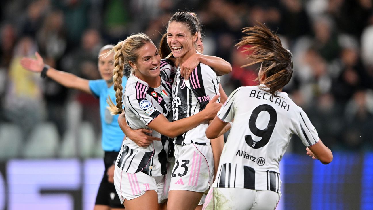 Cecilia Salvai marcó dos goles en la victoria de la Juventus sobre el Benfica.