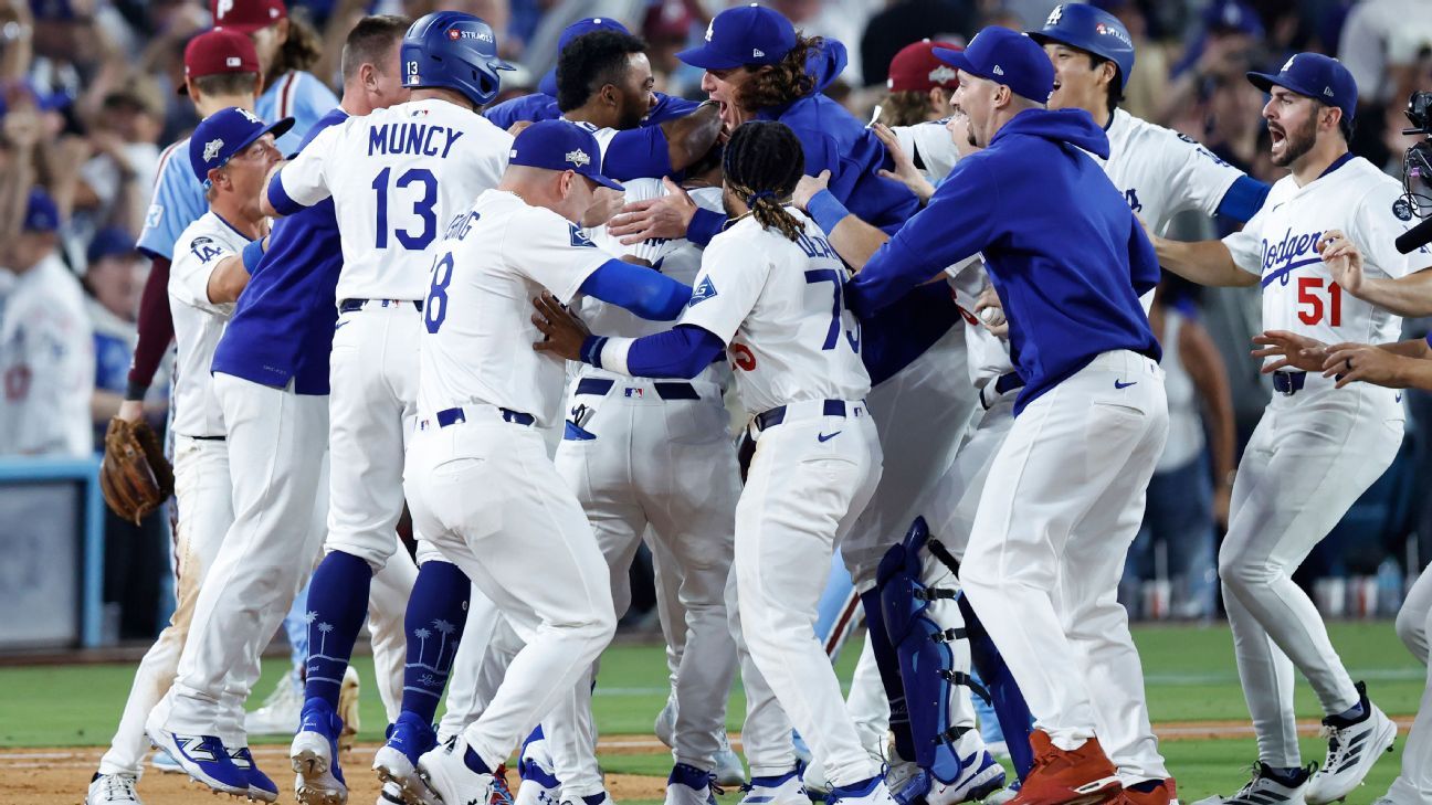 Dodgers advance to NLCS after Kerkering's error