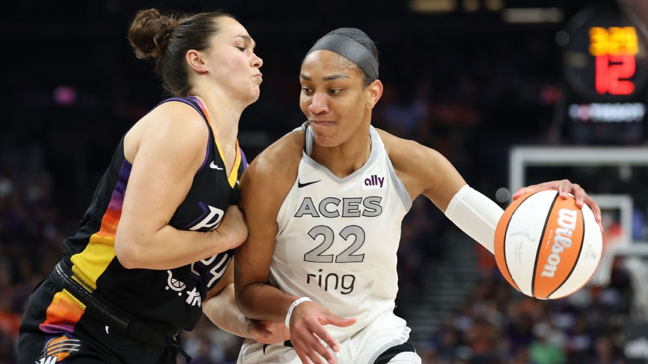 A'ja Wilson y Chelsea Gray desperdiciaron poco tiempo antes de comenzar la celebración de su tercer título juntas en cuatro años.