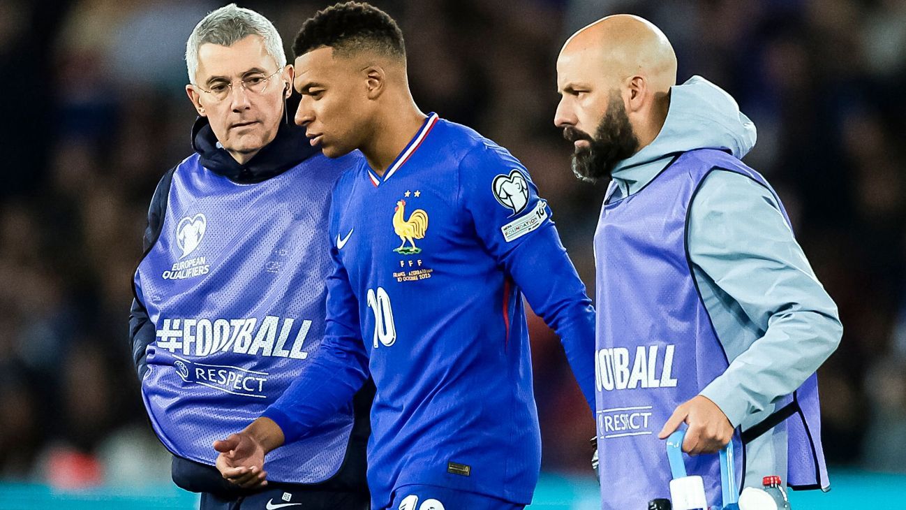 Mbappé se machuca e deixa seleção francesa