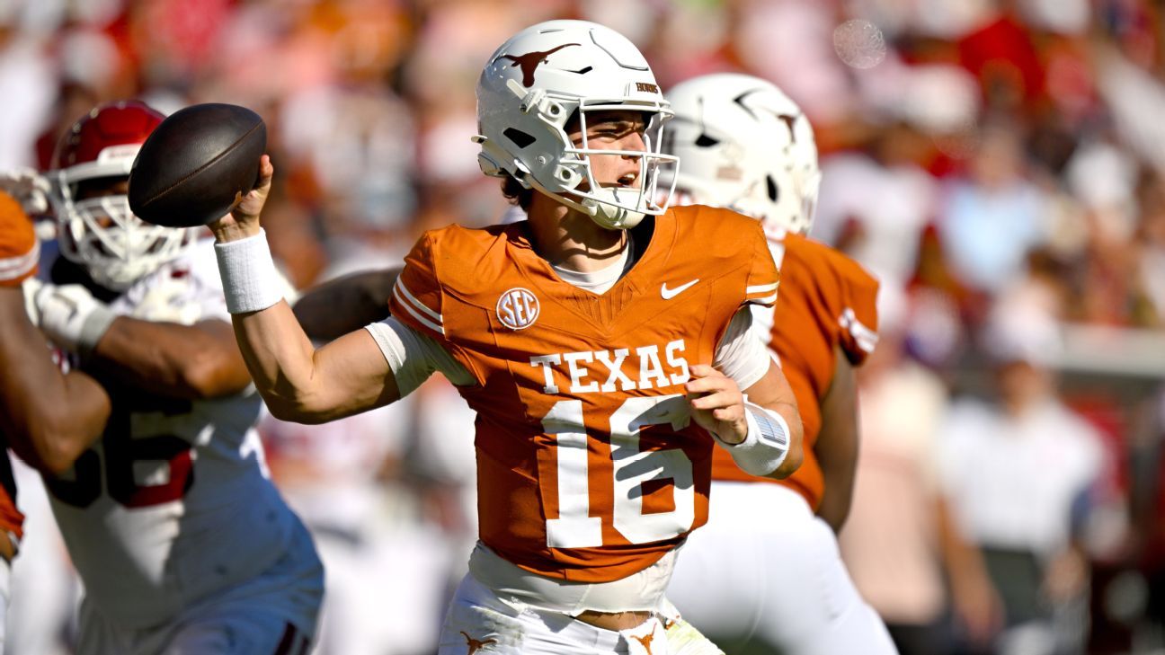 Arch Manning, Ryan Niblett power Texas to much-needed win over No. 6 OU