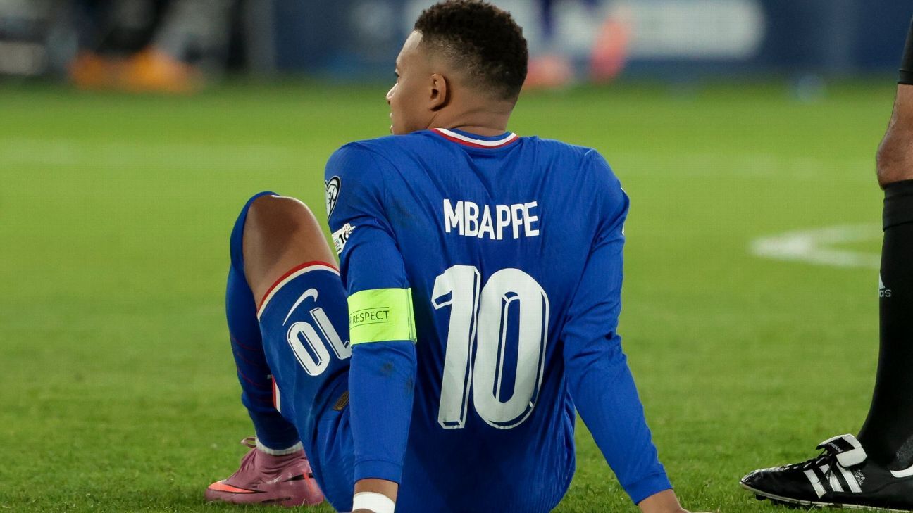 Mbappé absent pour la France en raison de problèmes à la cheville droite
