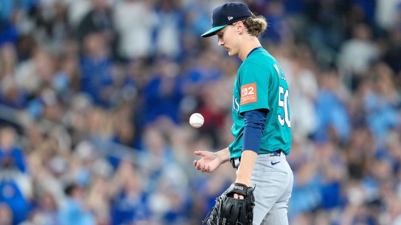 Mariners vencen a Blue Jays en G1: Miller brilla, Polanco clave y Raleigh homerun