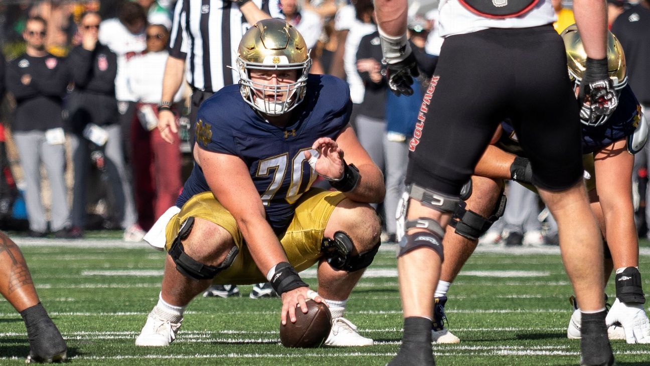 Notre Dame loses center Craig for season to knee injury - ESPN