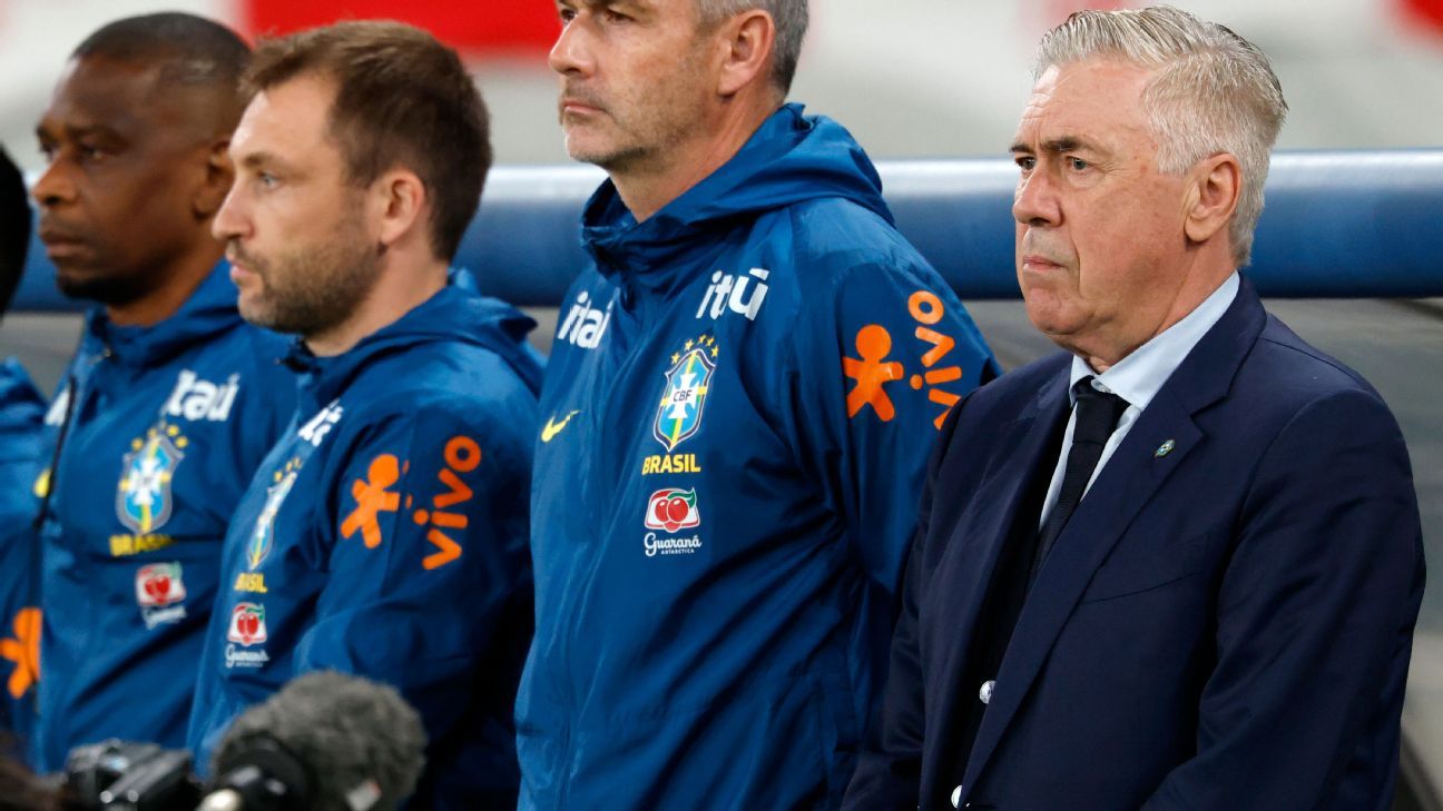 CBF sinaliza a Ancelotti desejo de renovação até 2030 e quer chegar na Copa com situação resolvida