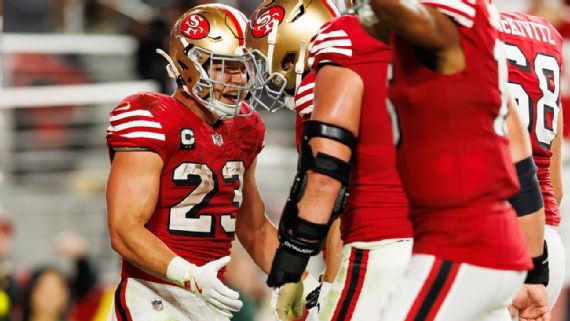 George Kittle, ailier rapproché des 49ers, de retour après une blessure.
