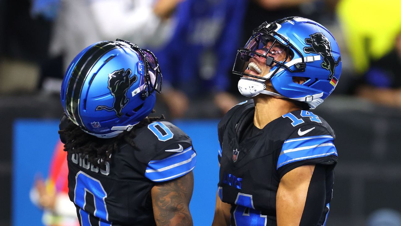 NFL: Lions dominam os Buccaneers em noite de gala de Jahmyr Gibbs