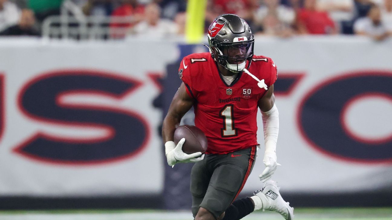 Rachaad White among Week 8 top 25 predicted anytime touchdown scorers