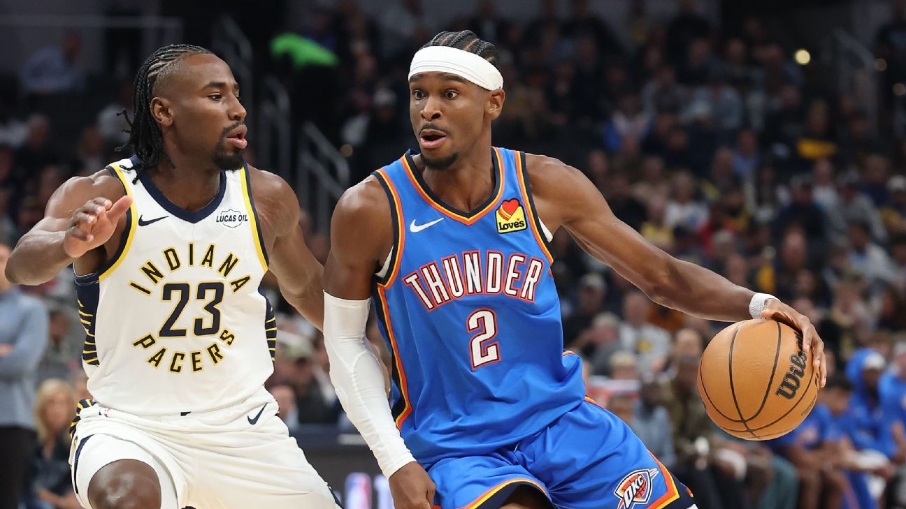 Em mais um jogo de duas prorrogações e recorde de Shai, Thunder bate os Pacers na reedição das finais da NBA