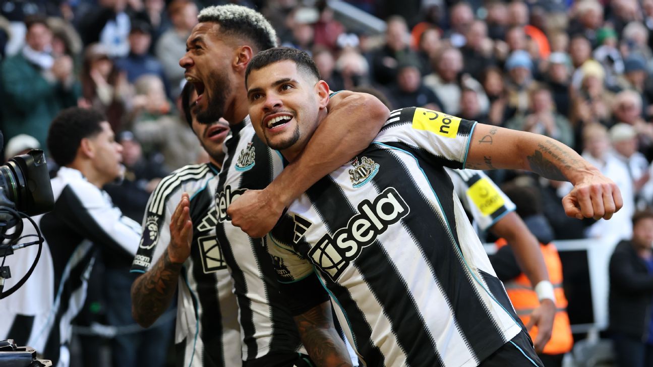 Bruno Guimarães marca nos acréscimos e dá vitória ao Newcastle contra o Fulham na Premier League