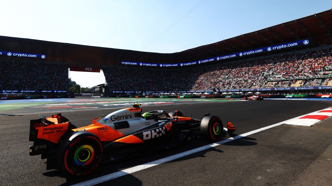Norris gets dream Mexico pole: Max P5, Piastri P8
