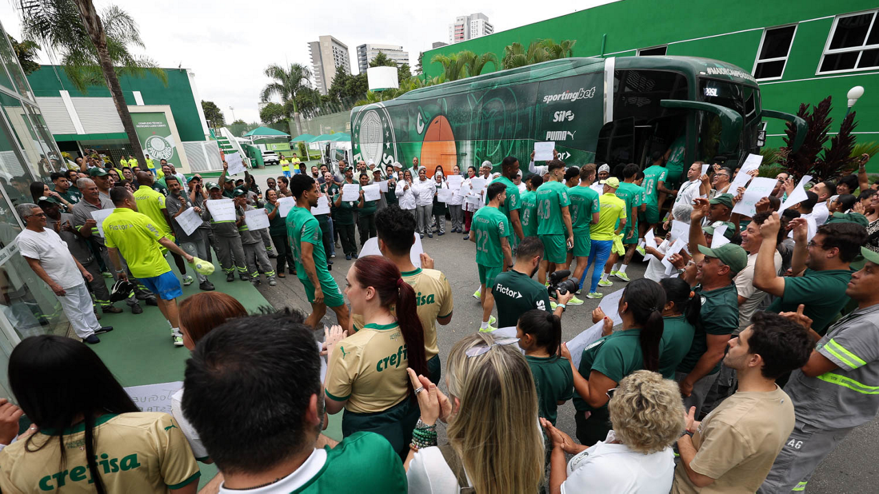 Funcionários do Palmeiras preparam surpresa para jogadores e Abel antes de decisão na Libertadores