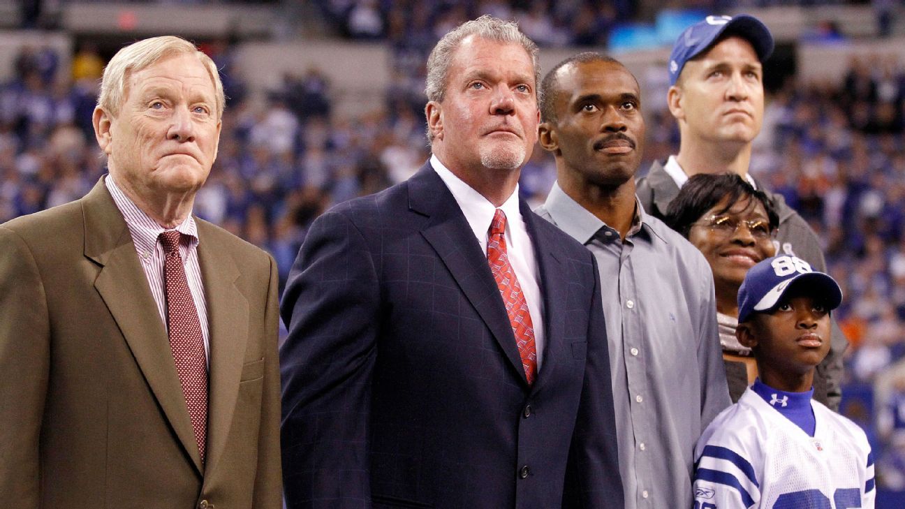 Marvin Harrison Sr. y Peyton Manning.