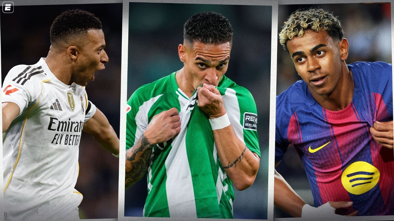 Antony brilhante, Mbappé decisivo no Real Madrid e 'pintura' de Lamine Yamal: o resumo do fim de semana pelo mundo