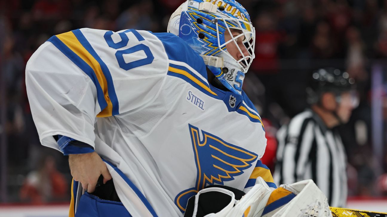 Blues goalie: I wasn't trying to keep Ovi puck
