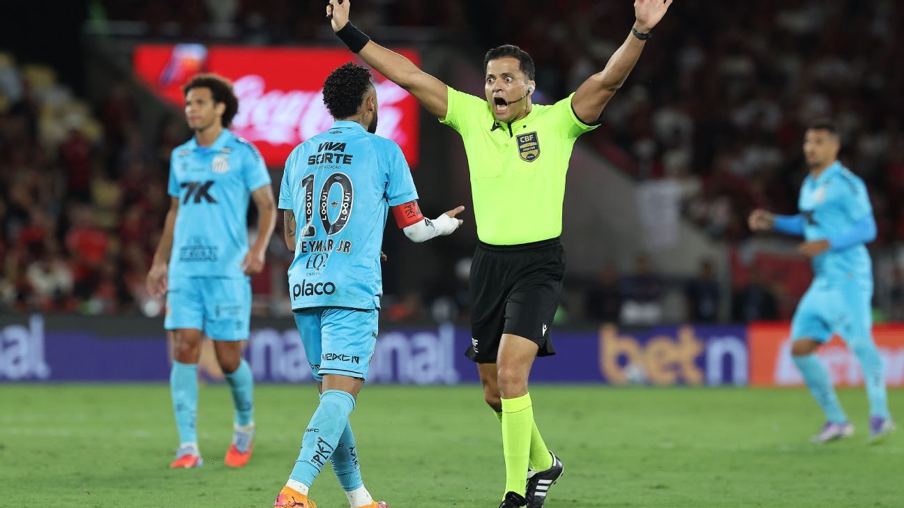 Neymar confessa ter sido ameaçado por árbitro em Flamengo x Santos e critica: É arrogante
