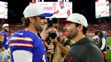 Josh Allen, Baker Mayfield crack jokes ahead of Bucs-Bills matchup