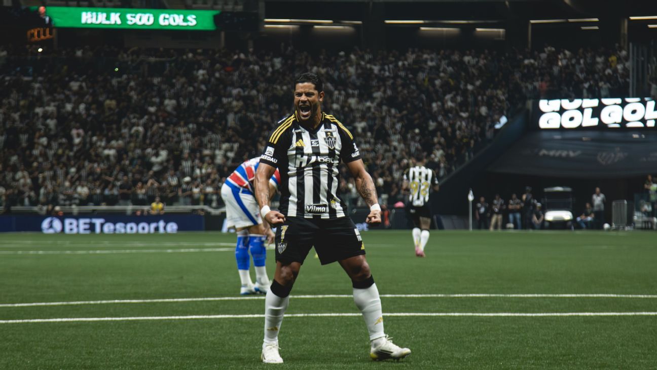 Com hat-trick de Deyverson, Fortaleza busca empate com Atlético-MG