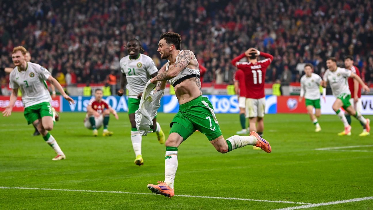 Parrott hails Ireland win as best night of his life