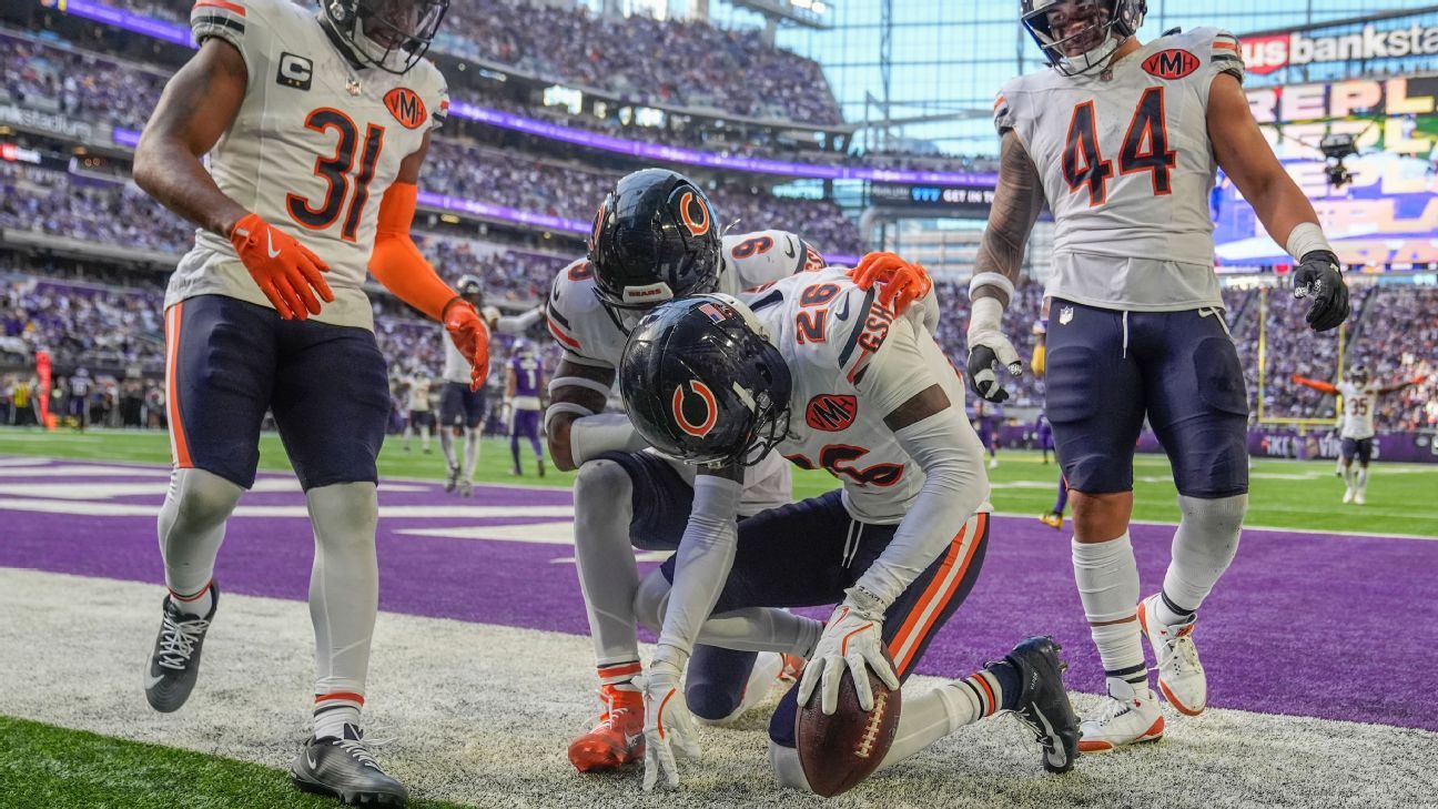 Wright honra a Beam con INT: Emotivo partido del CB de los Bears tras su muerte