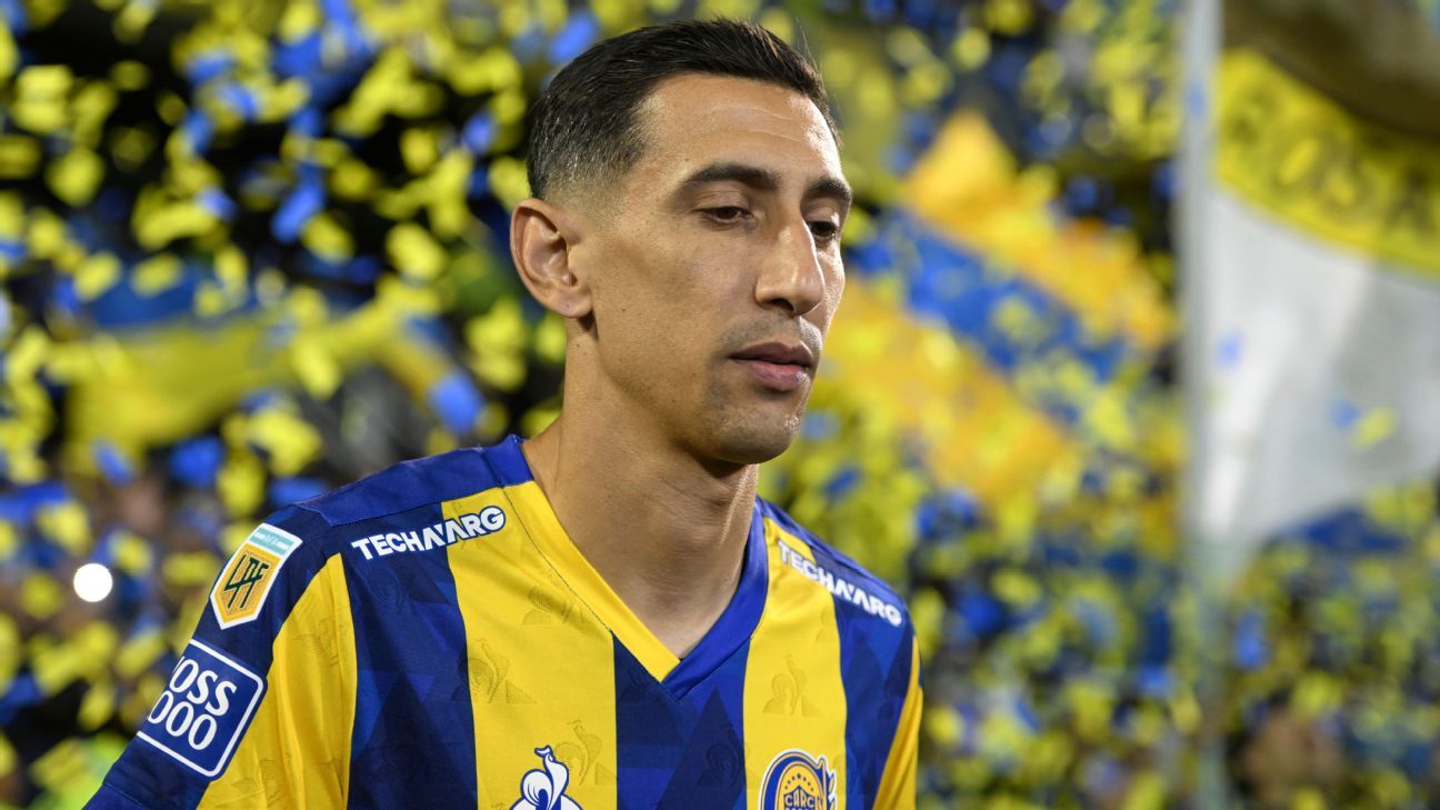 Atletas do Estudiantes viram as costas para Di María e jogadores do Rosario em protesto por título polêmico; veja o climão