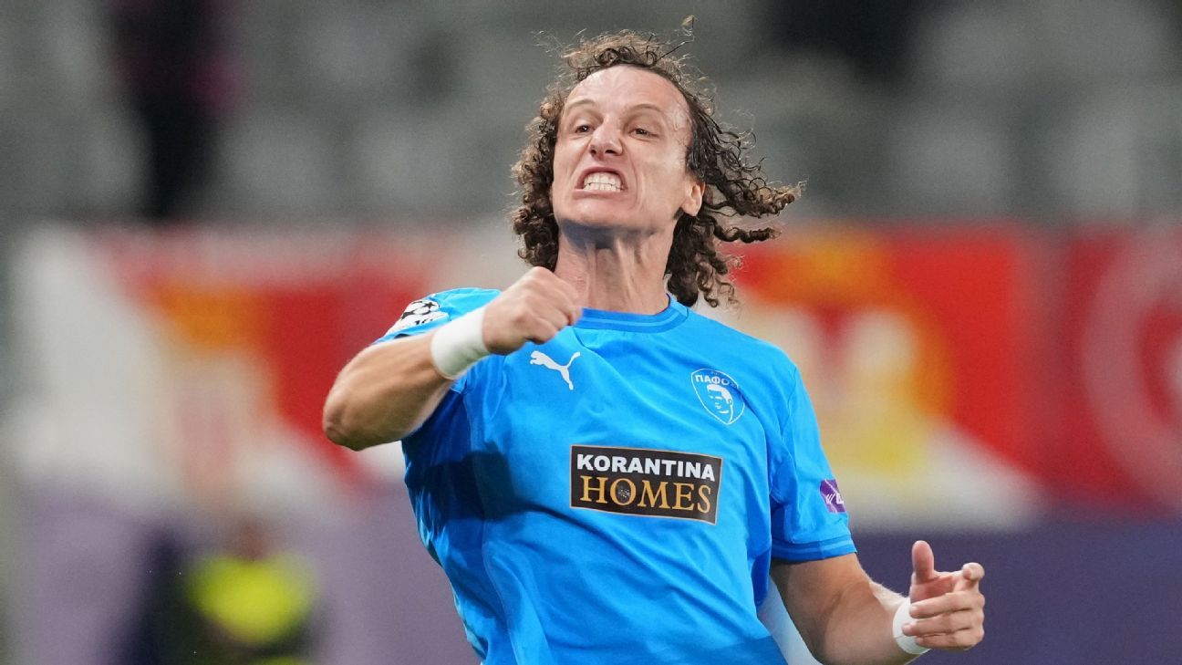 David Luiz, 38, scores 1st Champions League goal since 2017