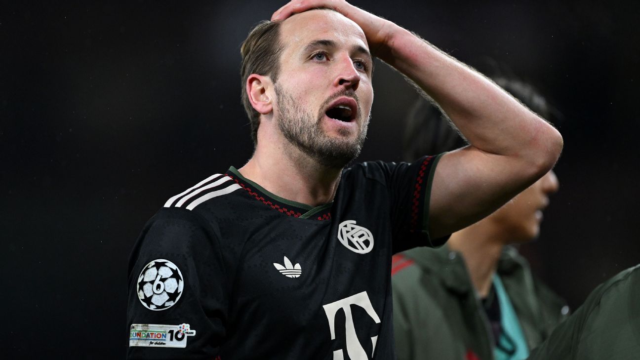 Harry Kane durante el partido