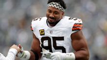 Myles Garrett en 2025, es de otra galaxia
