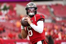 Bucs' Baker Mayfield pushes back on durability; talks contract