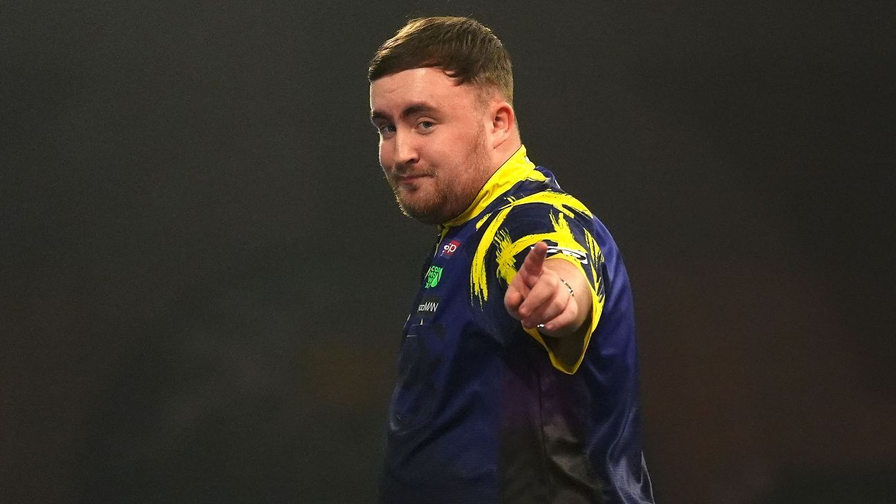 Image for World Darts Championship : Luke Littler pushed in opener against Darius Labanauskas