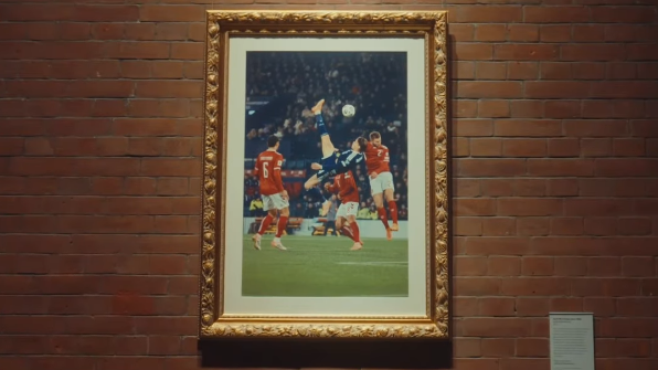 McTominay's bicycle kick on display at Scotland art museum