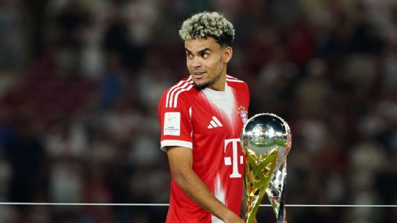 Luis Díaz durante un compromiso con Bayern Munich