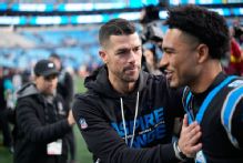 Panthers coach Canales backs QB Young, defers on extension