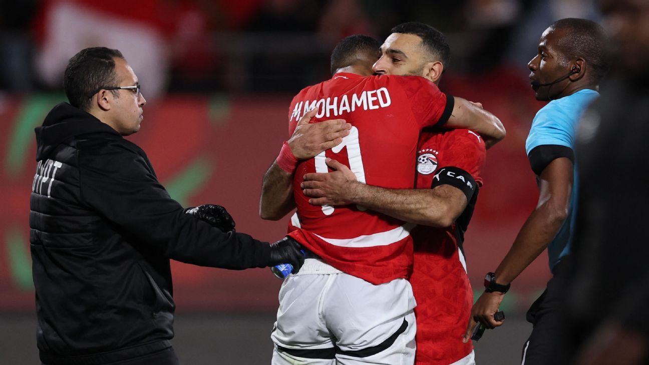 Mohamed Salah marcou o gol da vitória tardia na estreia do Egito na AFCON