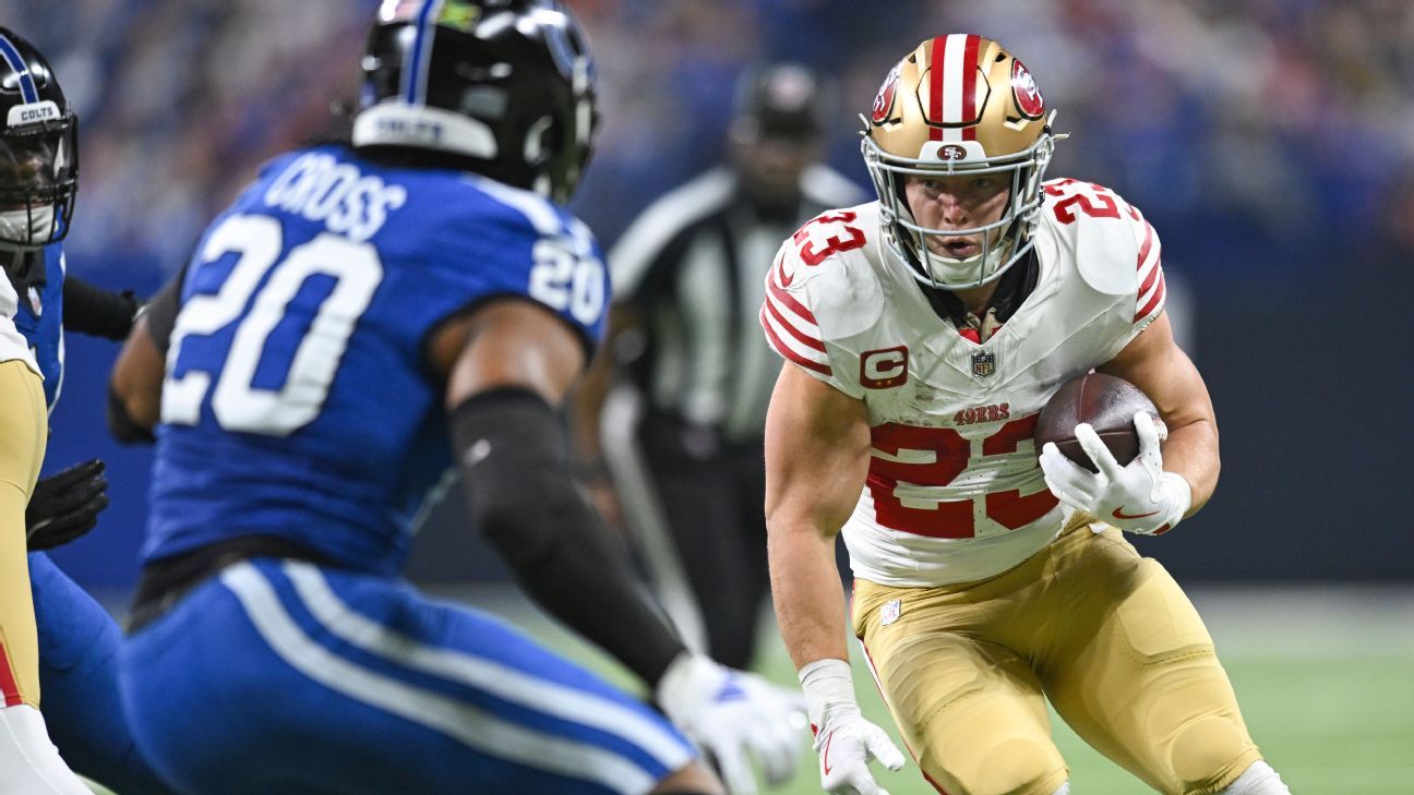 Betting 'Sunday Night Football': Why the over hits in San Francisco, CMC tops DFS options