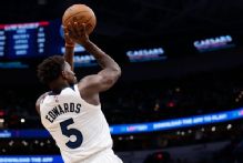 Timberwolves rest Anthony Edwards vs. Pistons to manage knee pain