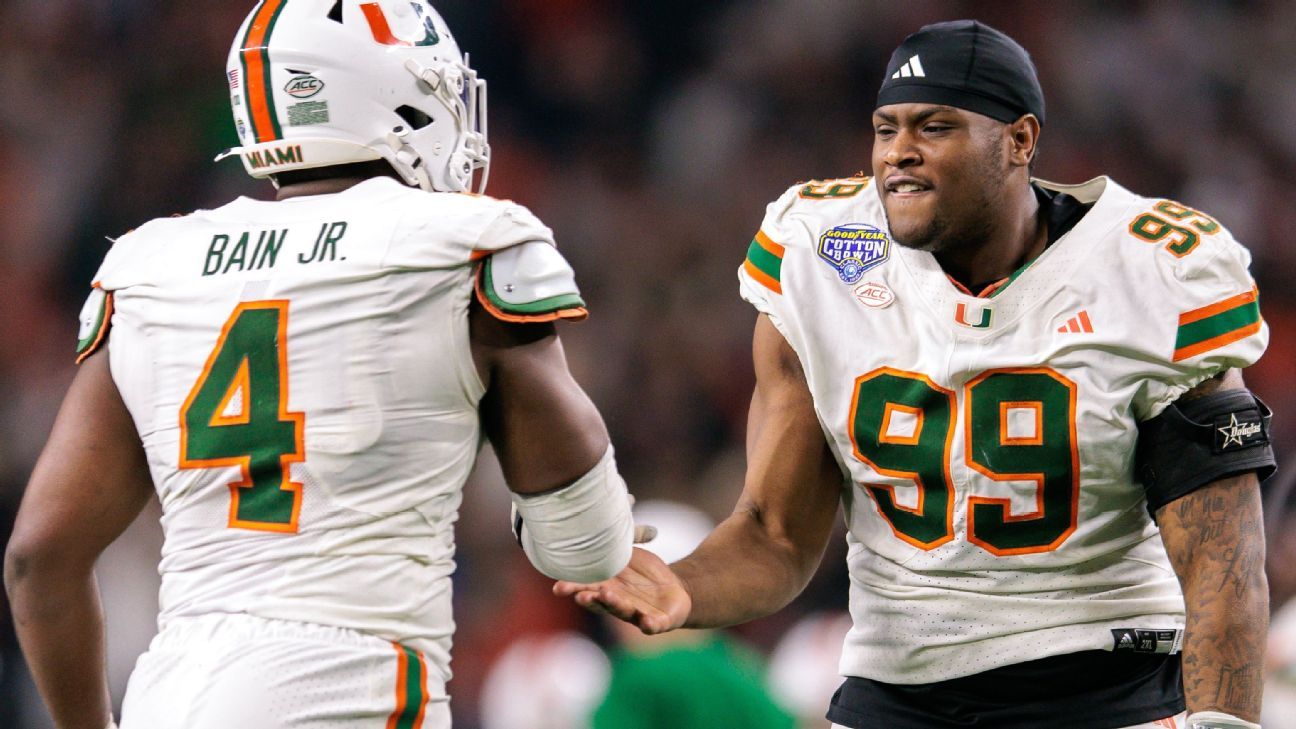 Miami confident DT Ahmad Moten Sr. can play in CFP Semifinal