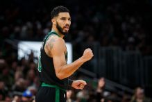Tatum practices but says it doesn't mean return imminent