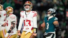 Niners defeat defending champs for NFC wild-card win