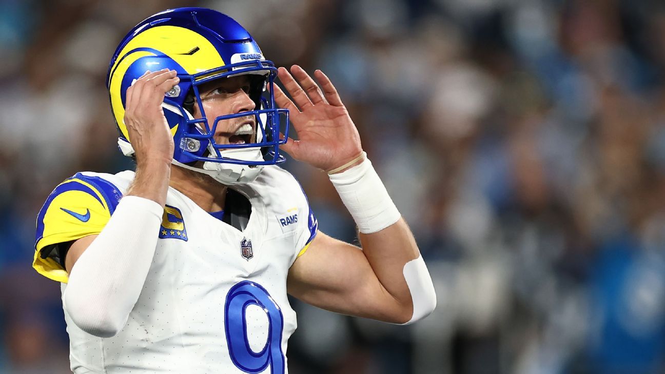 Rams' Stafford has finger sprain, but 'good to go'