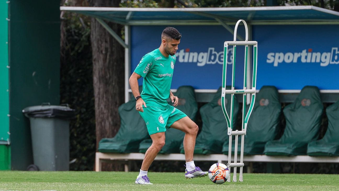 Andreas Pereira volta a treinar com bola e anima o Palmeiras no Paulistão
