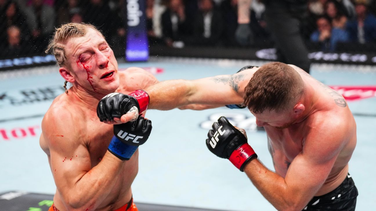 Gaethje wins interim title in slugfest with Pimblett