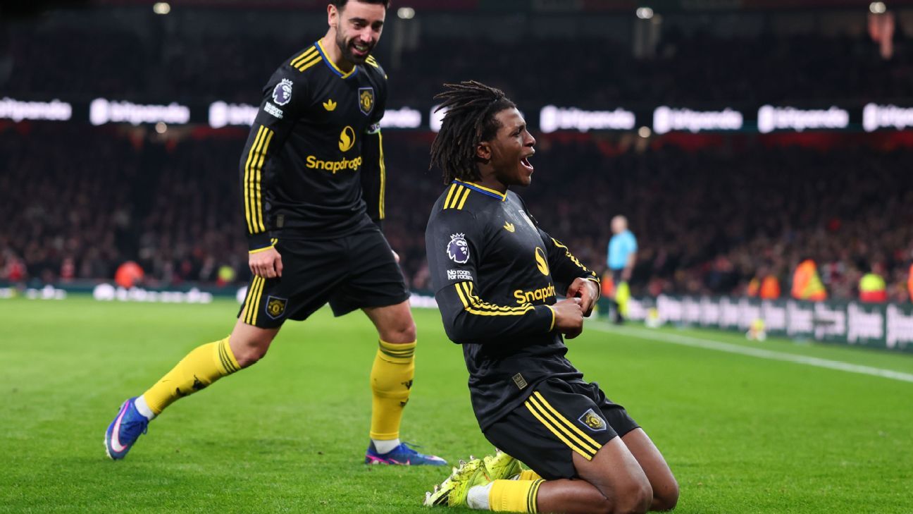Arsenal x Man United ao vivo: últimas atualizações enquanto Brian Mbeumo empata para os visitantes