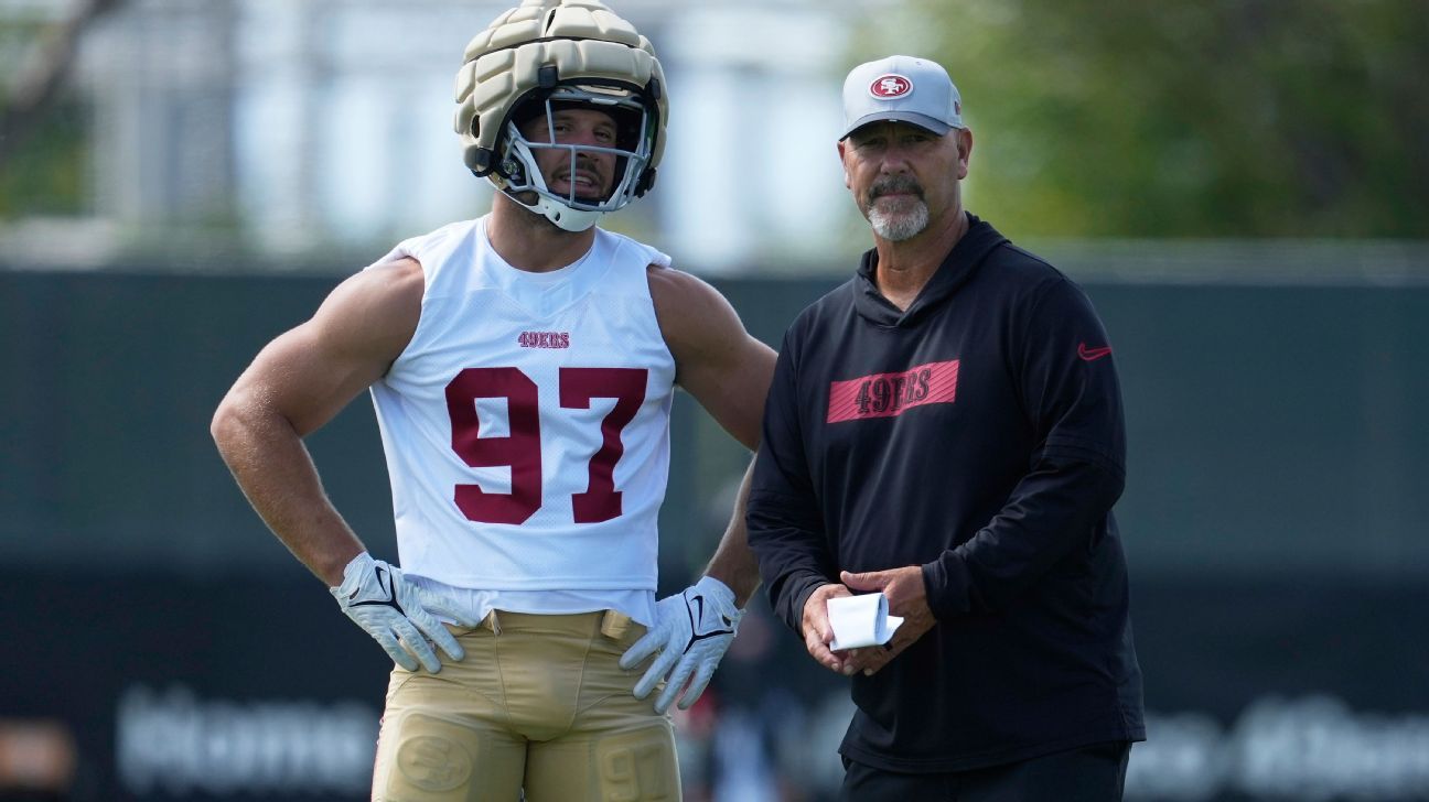 49ers' Bosa 'far along' in rehab, eyes camp return...