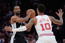 Spurs' Harrison Barnes (ankle) misses first game since 2021