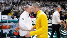 Dusty May, Tom Izzo accuse each other's team of dirty play