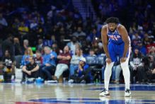 76ers' Embiid to miss at least 3 games with oblique strain